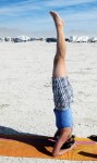 yoga burning man style